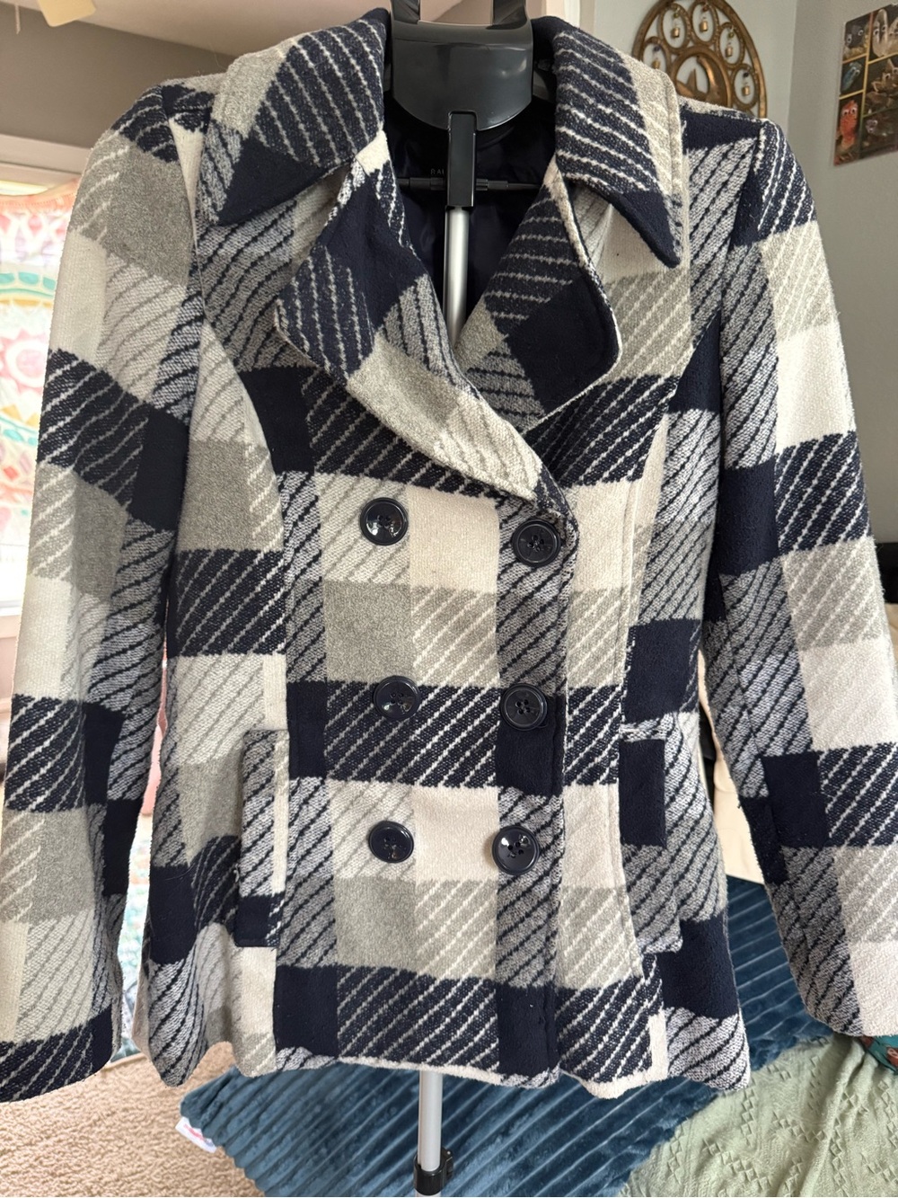 Rampage Plaid Coat